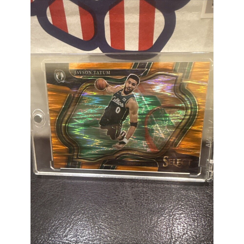2022-23 PANINI SELECT BASKETBALL #255 Jayson Tatum Orange Flash PRIZM Celtics